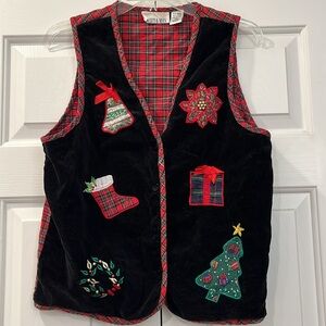 Vintage Casey & Max Christmas vest size S